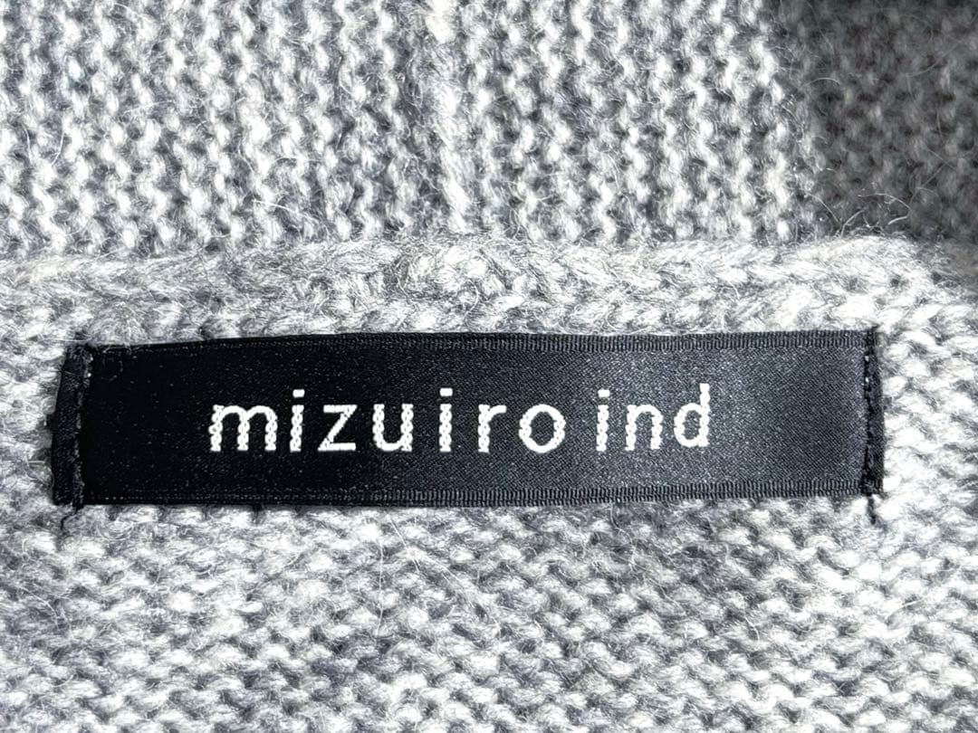 mizuiro ind ミズイロインド アルパカ混 バルーンニットカーディガン