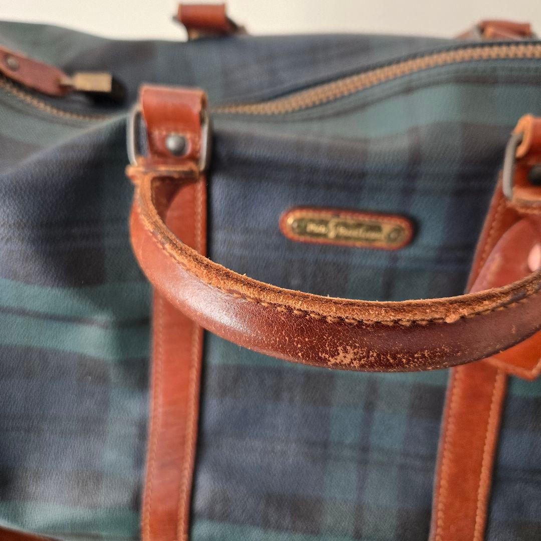 【Polo Ralph Lauren】 ボストンバッグ　ダークグリーン　チェック
