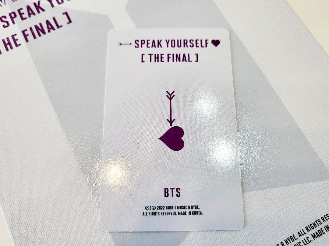 BTSのDVD購入特典トレカのみ☆(テテ)