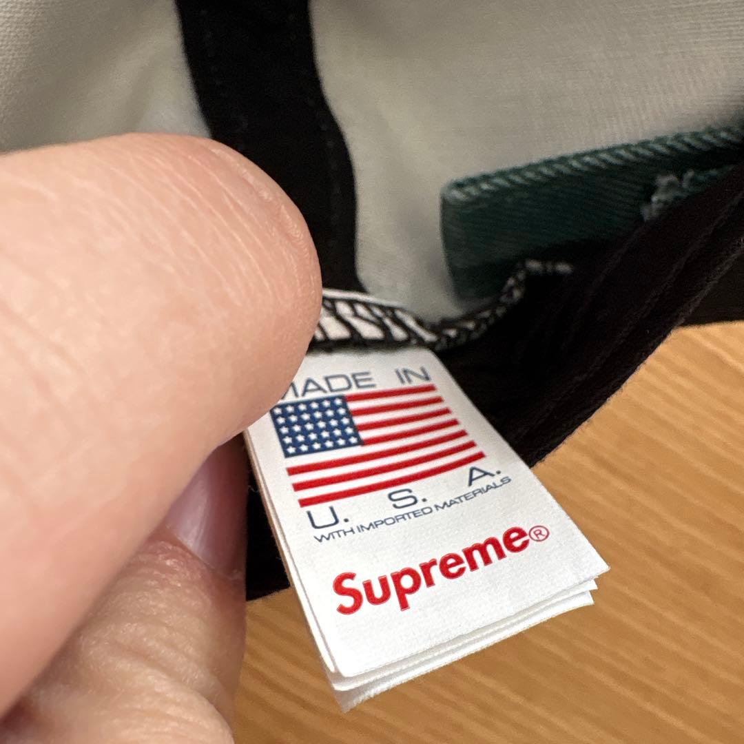 Supreme グリーン キャップ Sロゴ　25