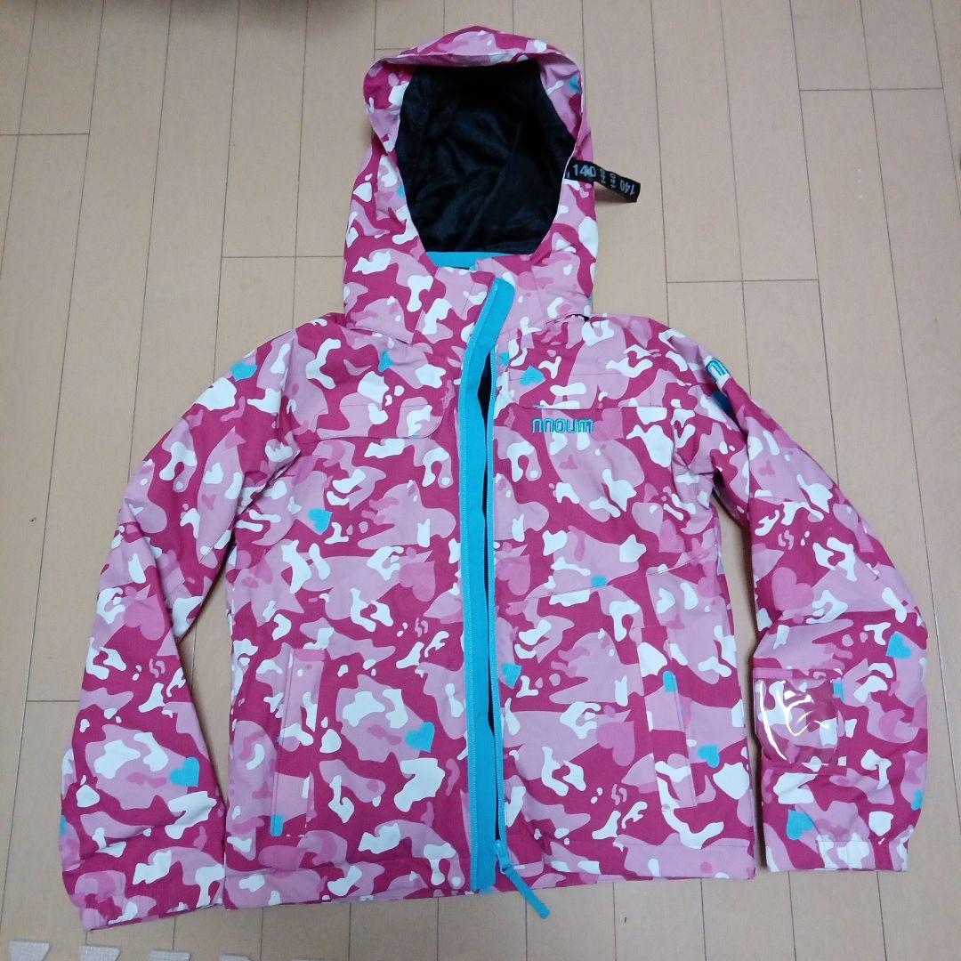 最終値下げ【美品】NNOUM 140ジュニア ピンクスキーウェアグローブゴーグル