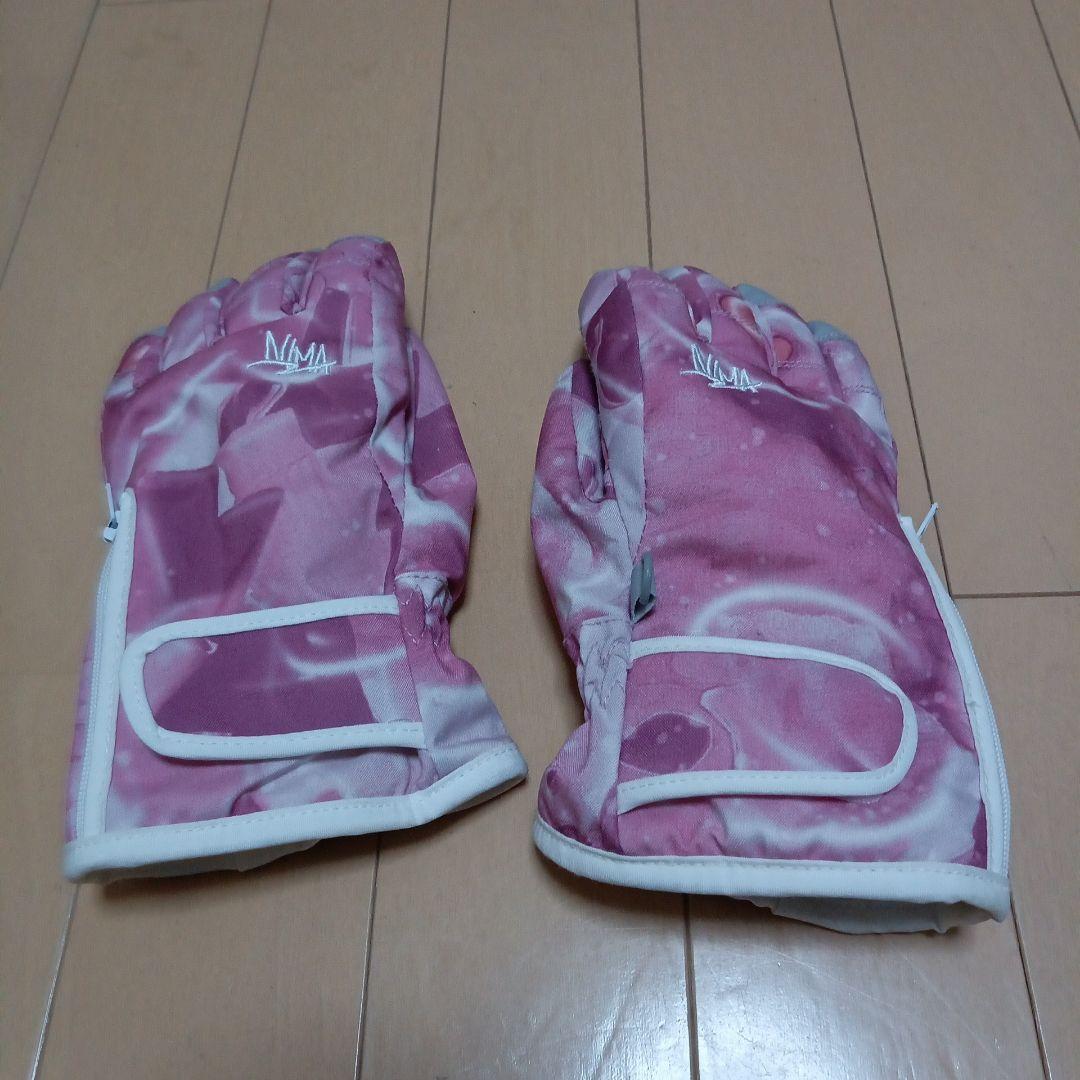最終値下げ【美品】NNOUM 140ジュニア ピンクスキーウェアグローブゴーグル