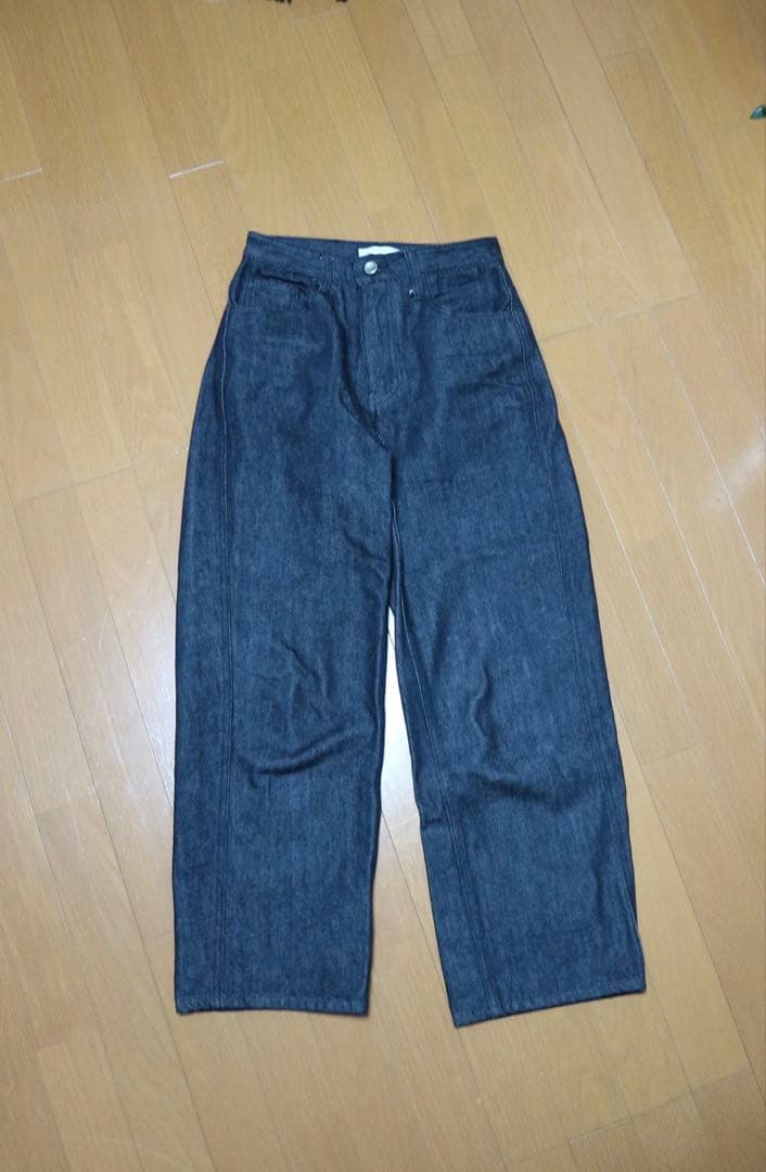 パンツ ohotoro loom indigo jeans / s short