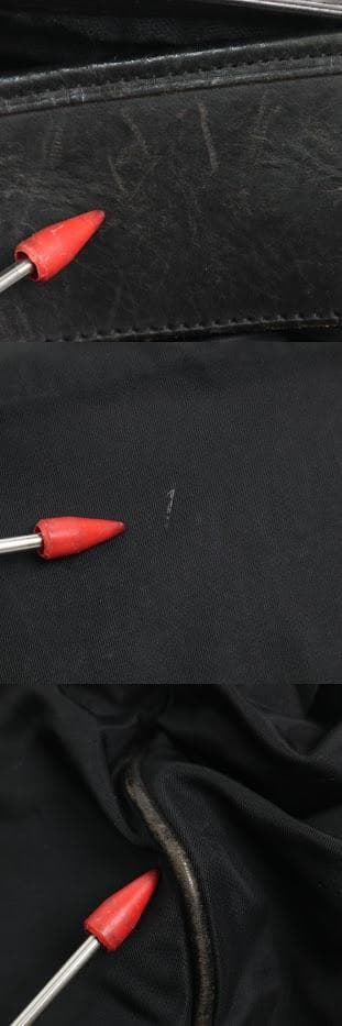 Felisi フェリージ ボストンバッグ ナイロン 本革黒　大容量 旅行カバン