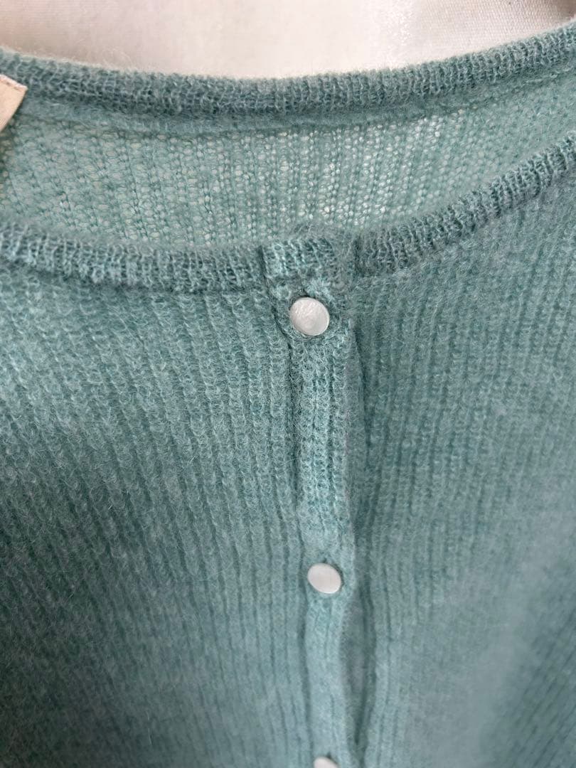 【美品】 Sezane モヘア カーディガン セザンヌ エメラルドグリーン