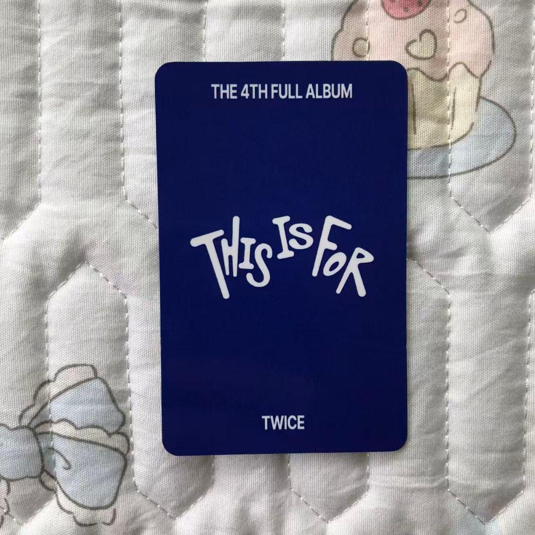 TWICE THIS IS FOR サノク 事前収録 サナ トレカ