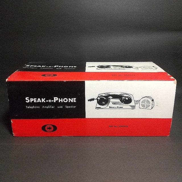 電話機をハンズフリーに 昭和レトロ「SPEAK-R-PHONE」未開封
