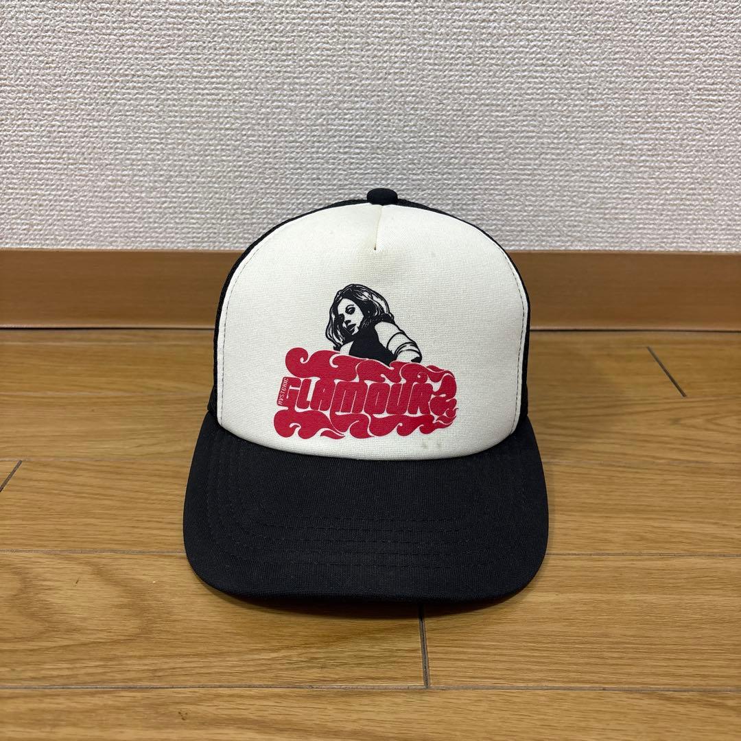 メッシュキャップ ホワイト/ブラック