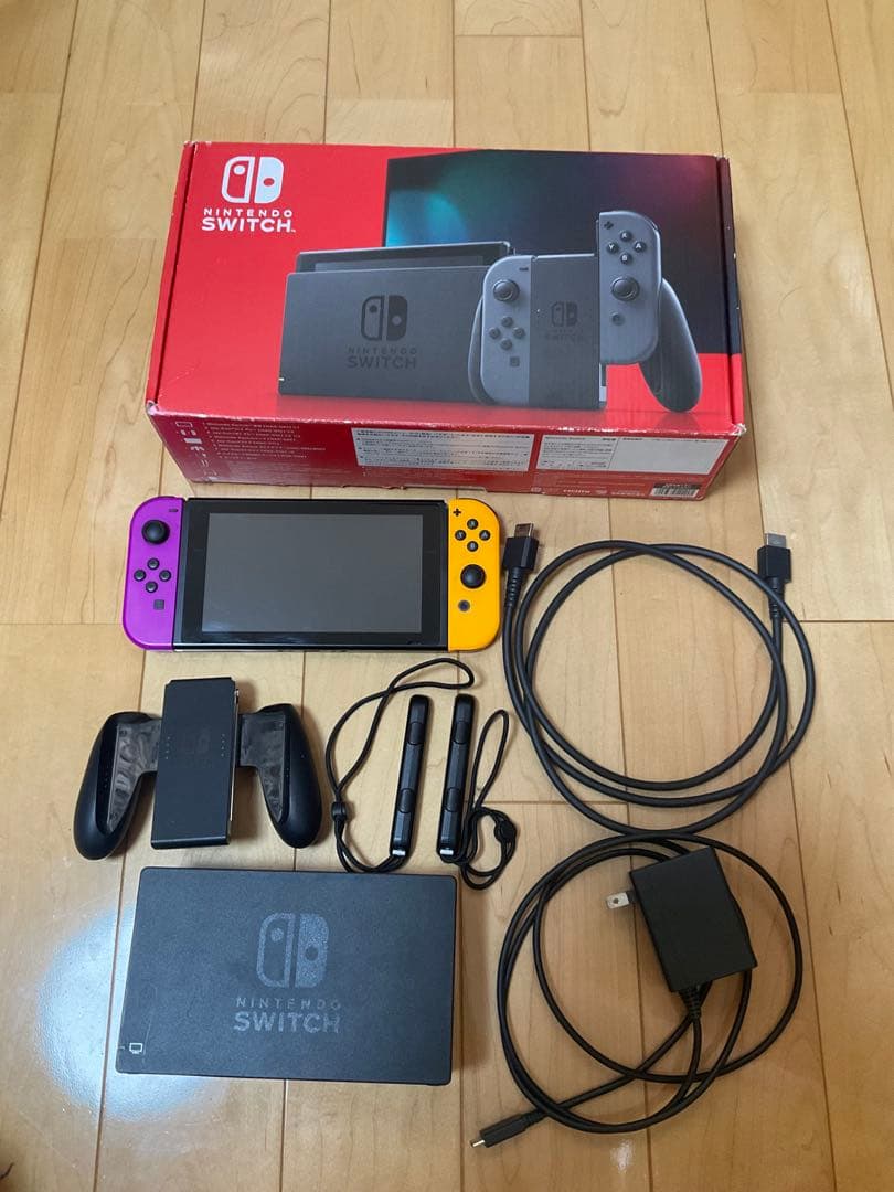 Nintendo Switch パープル/オレンジ 本体 + 付属品
