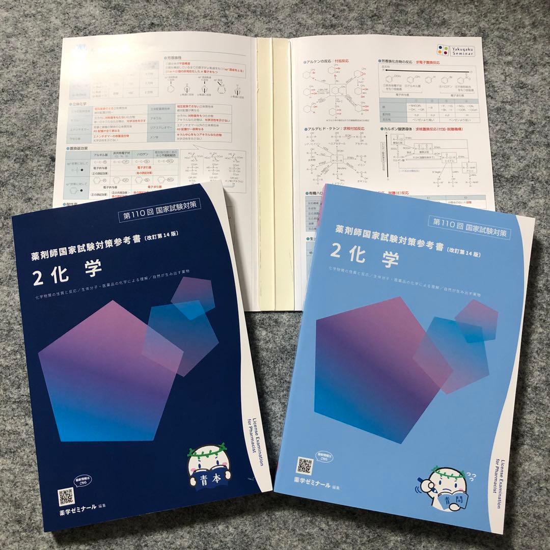 【期間限定値下げ】薬剤師国家試験対策参考書［改訂第14版］　薬ゼミの青本・青問