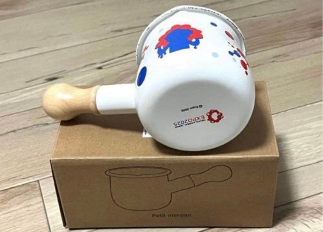 【新品】EXPO2025 ミャクミャク ホーロー プチ ミルクパン 水玉 片手鍋