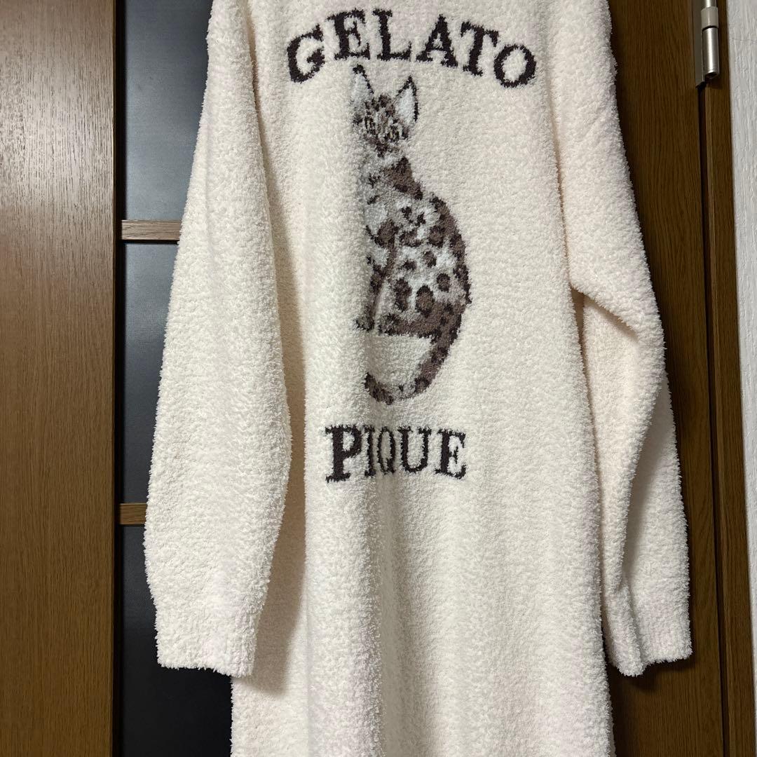 さ*ほ様 gelato pique CAT&DOG ジャガード ワンピース ベン