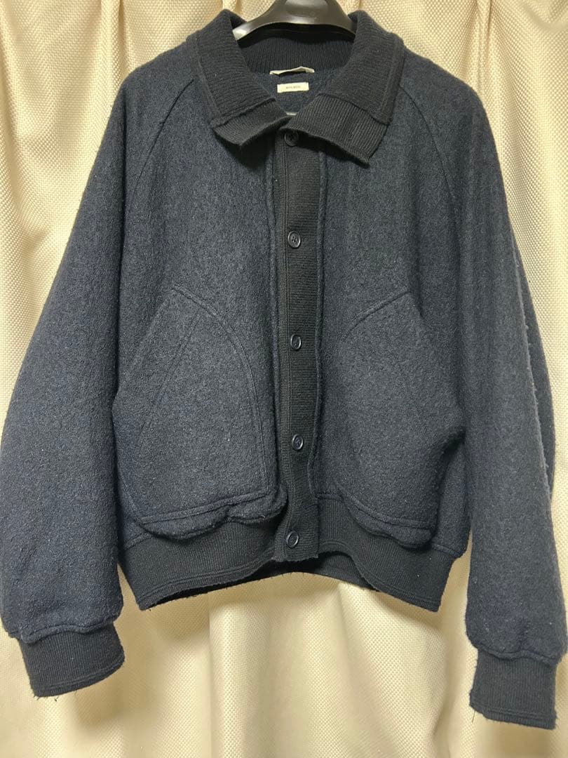 ZARA リブ襟切り替えジャケットL
