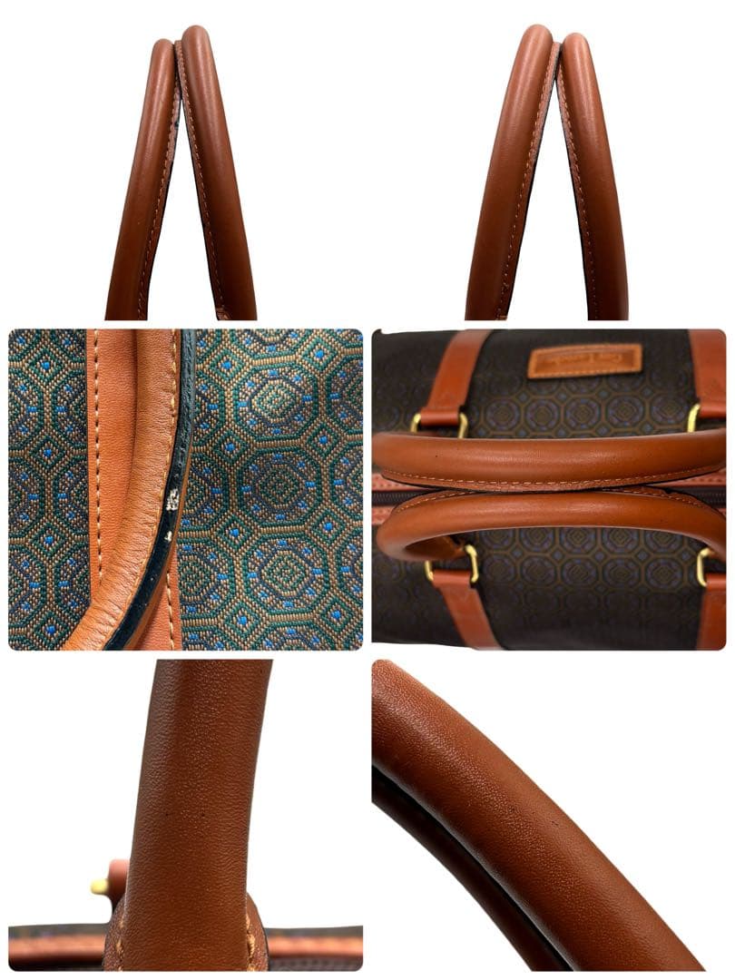 【美品】ギラロッシュ　2way ボストンバッグ　ショルダー　PVCレザー　大容量