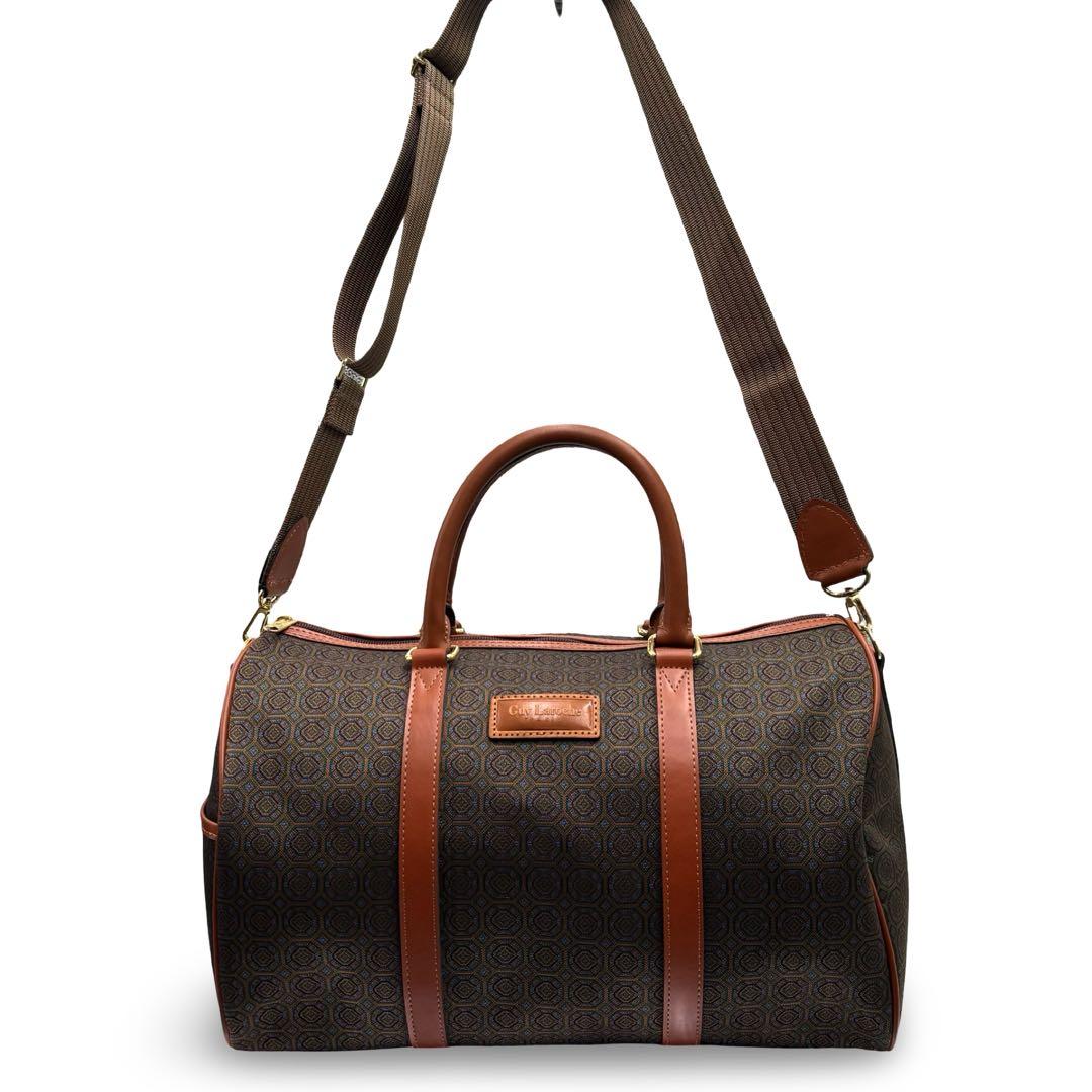 【美品】ギラロッシュ　2way ボストンバッグ　ショルダー　PVCレザー　大容量