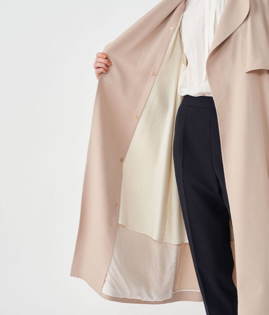 美品 トゥモローランド 定価6.9万 スプリングトレンチコート