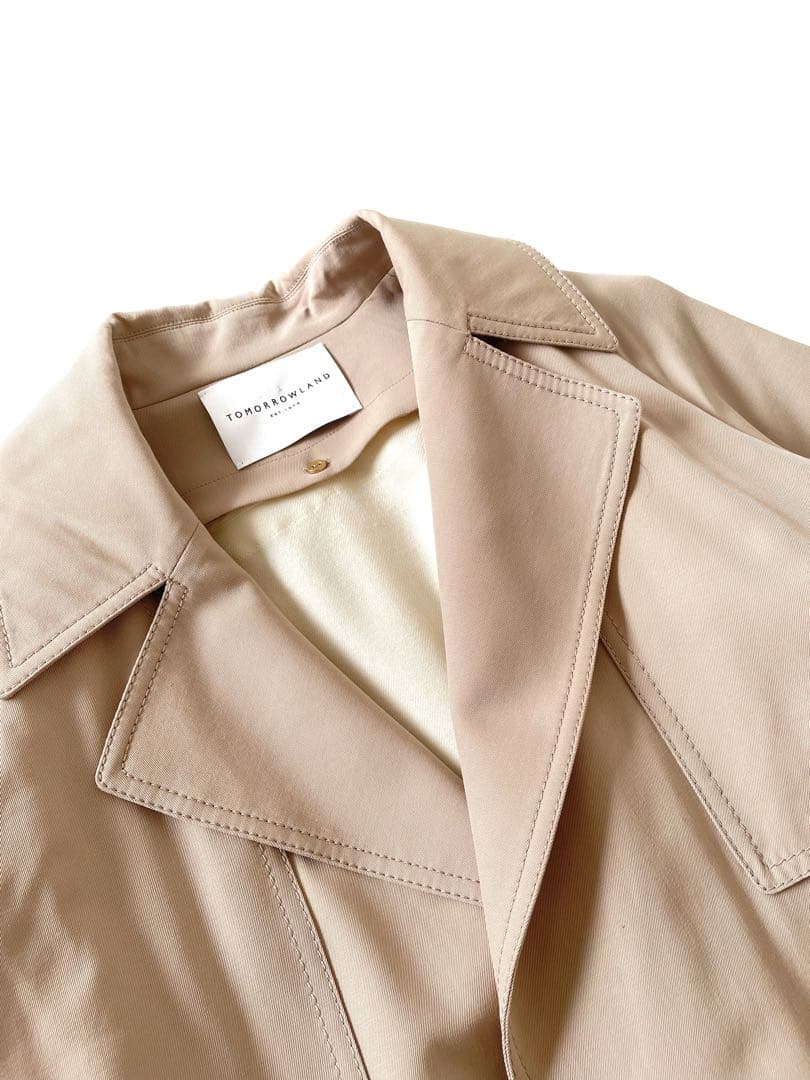 美品 トゥモローランド 定価6.9万 スプリングトレンチコート