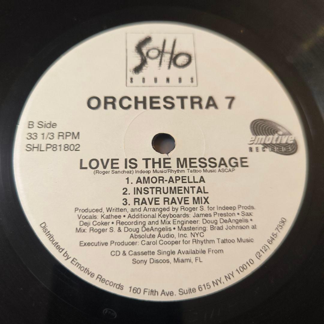 ● Orchestra 7 – Love Is The Message　名盤
