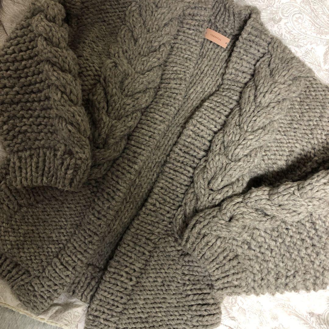 TODAYFUL トゥデイフル グレー　カーディガン　ボレロ　美品　サイズ36