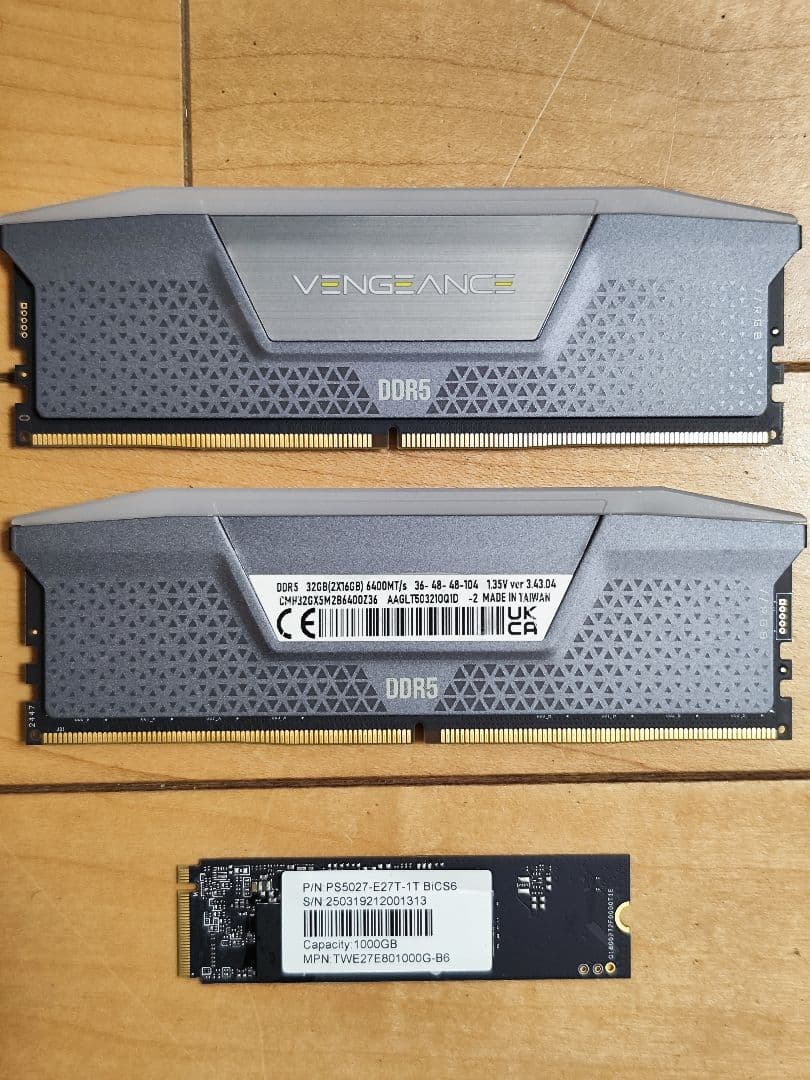 ASUS ROG X670E-F 9800X3D 32GB SSD 1TB他