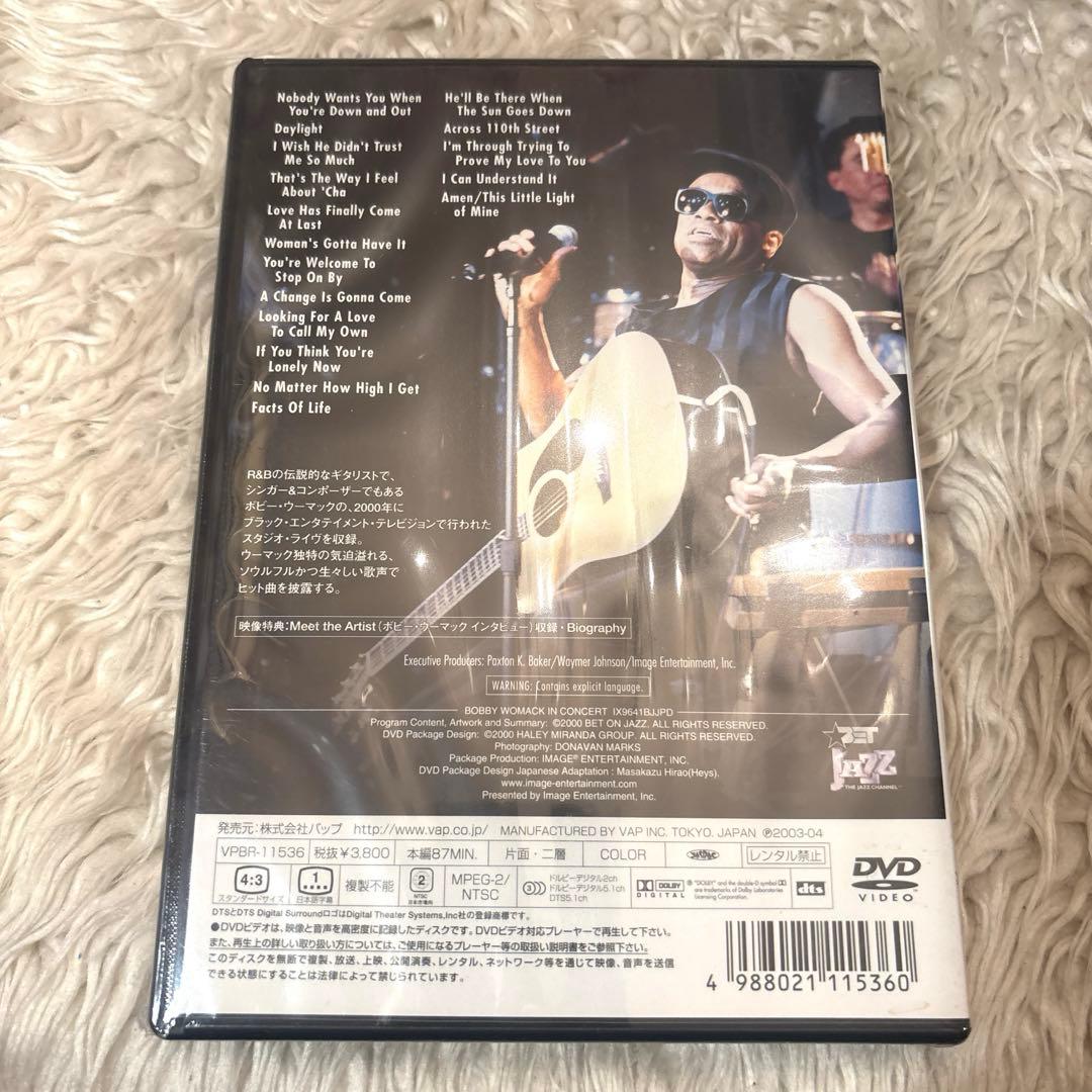 【未開封】Bobby Womack IN CONCERTボビー・ウーマックDVD