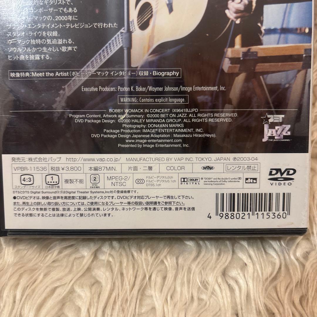 【未開封】Bobby Womack IN CONCERTボビー・ウーマックDVD