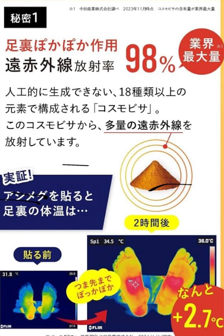 遠赤足裏シート アシメグ 50セットまとめ売り