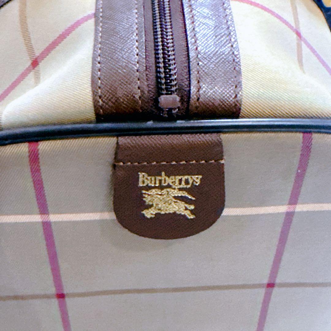 【美品】Burberrys バーバリーズ ミニボストンバッグ ノバチェック