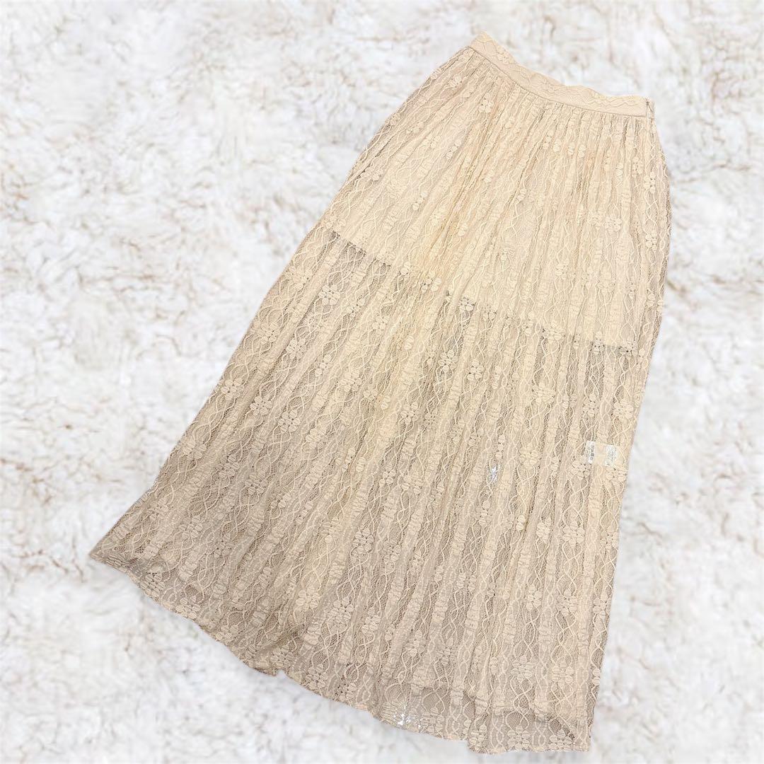 極美品✨️CLANE 2WAY LACE LAYERED SKIRT アイボリー