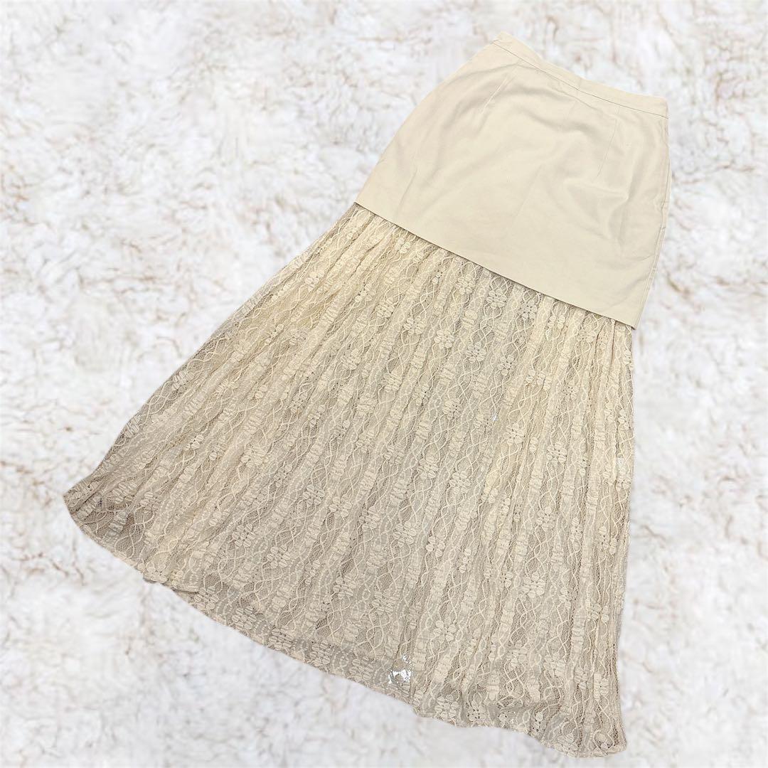 極美品✨️CLANE 2WAY LACE LAYERED SKIRT アイボリー