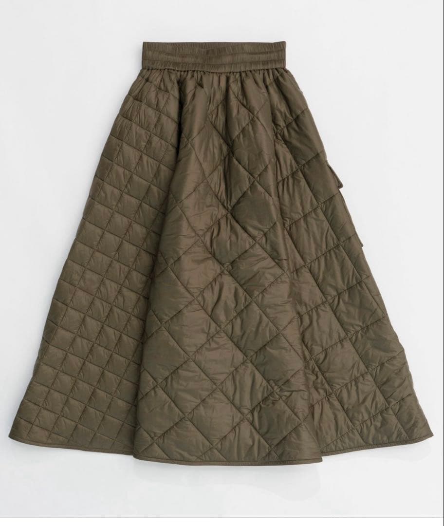 メゾンスペシャル2way Multi Quilted Skirt オリーブ色