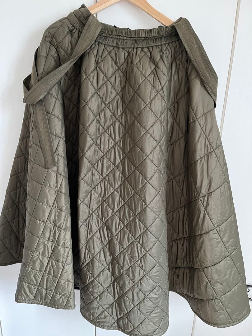 メゾンスペシャル2way Multi Quilted Skirt オリーブ色