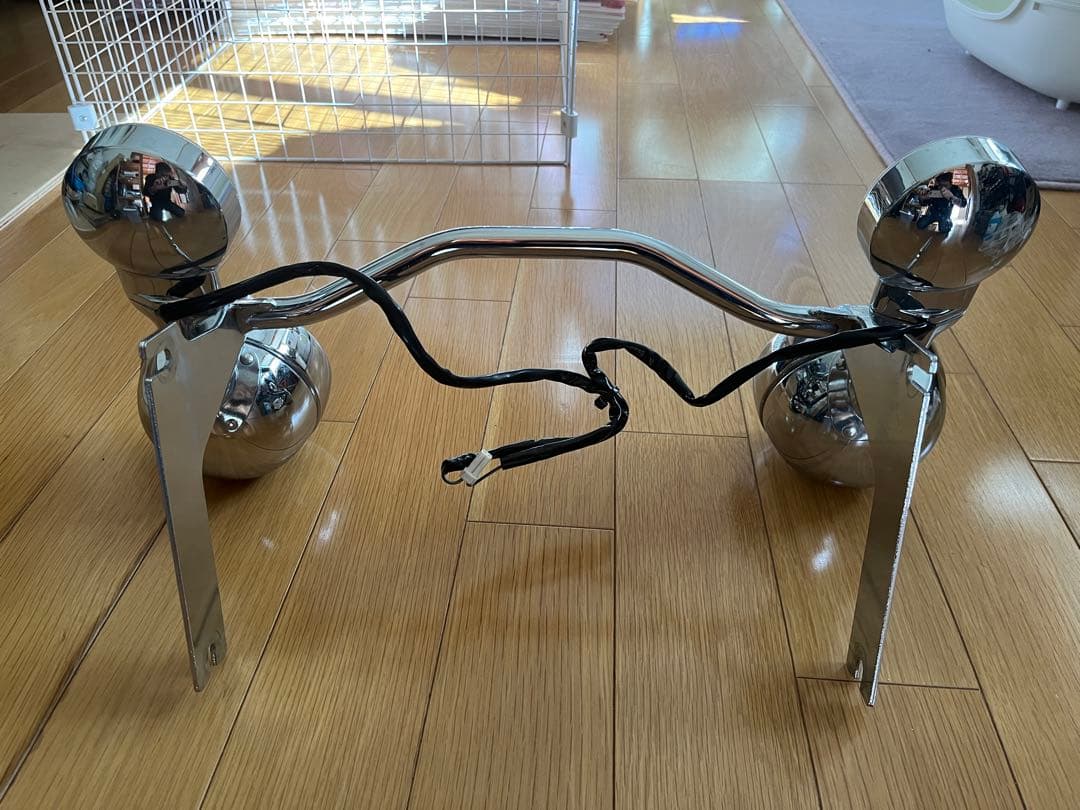 ハーレーダビットソン　ロードキング　フォグランプとウインカー
