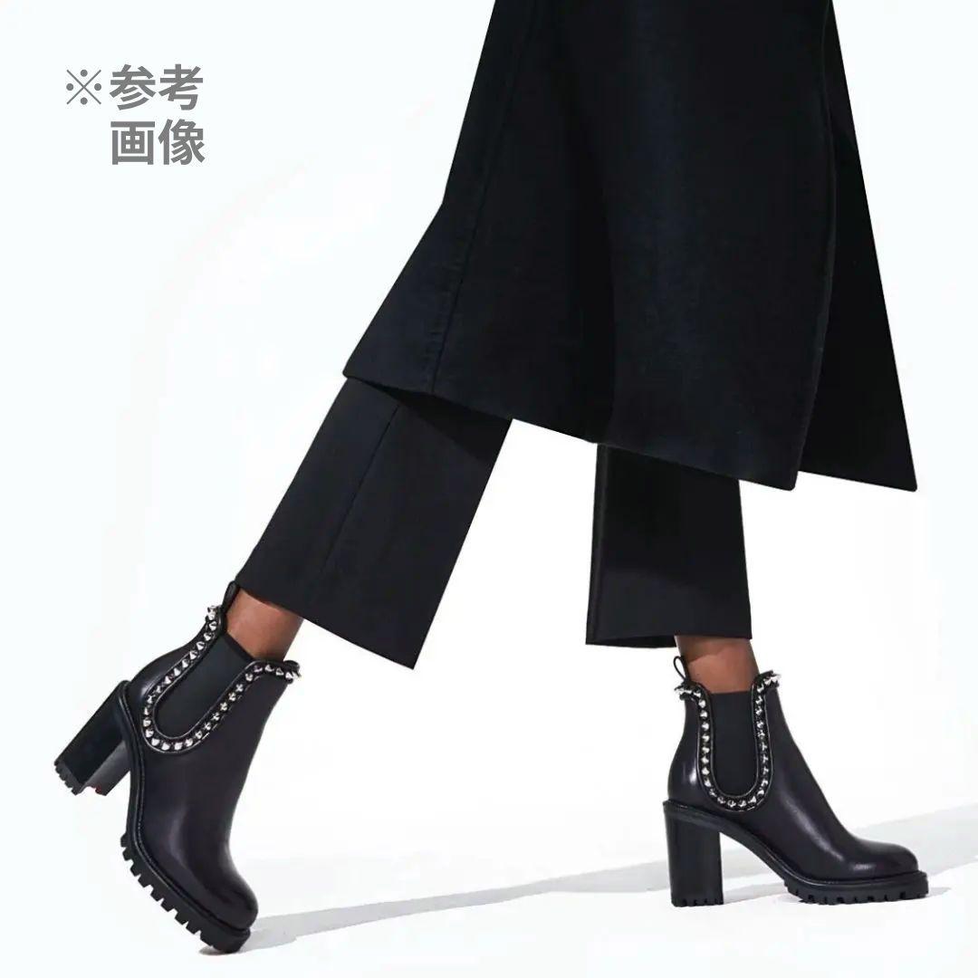 希少モデル【美品】クリスチャンルブタン スタッズ付きサイドゴアヒールブーツ 36