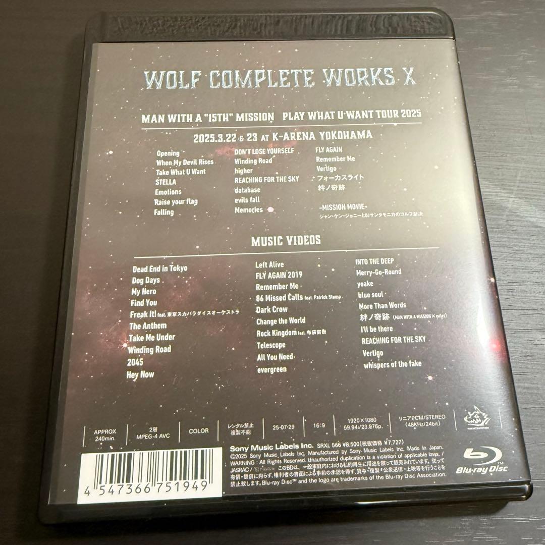 マンウィズ最新Wolf Complete WorksX 通常盤A Blu-ray