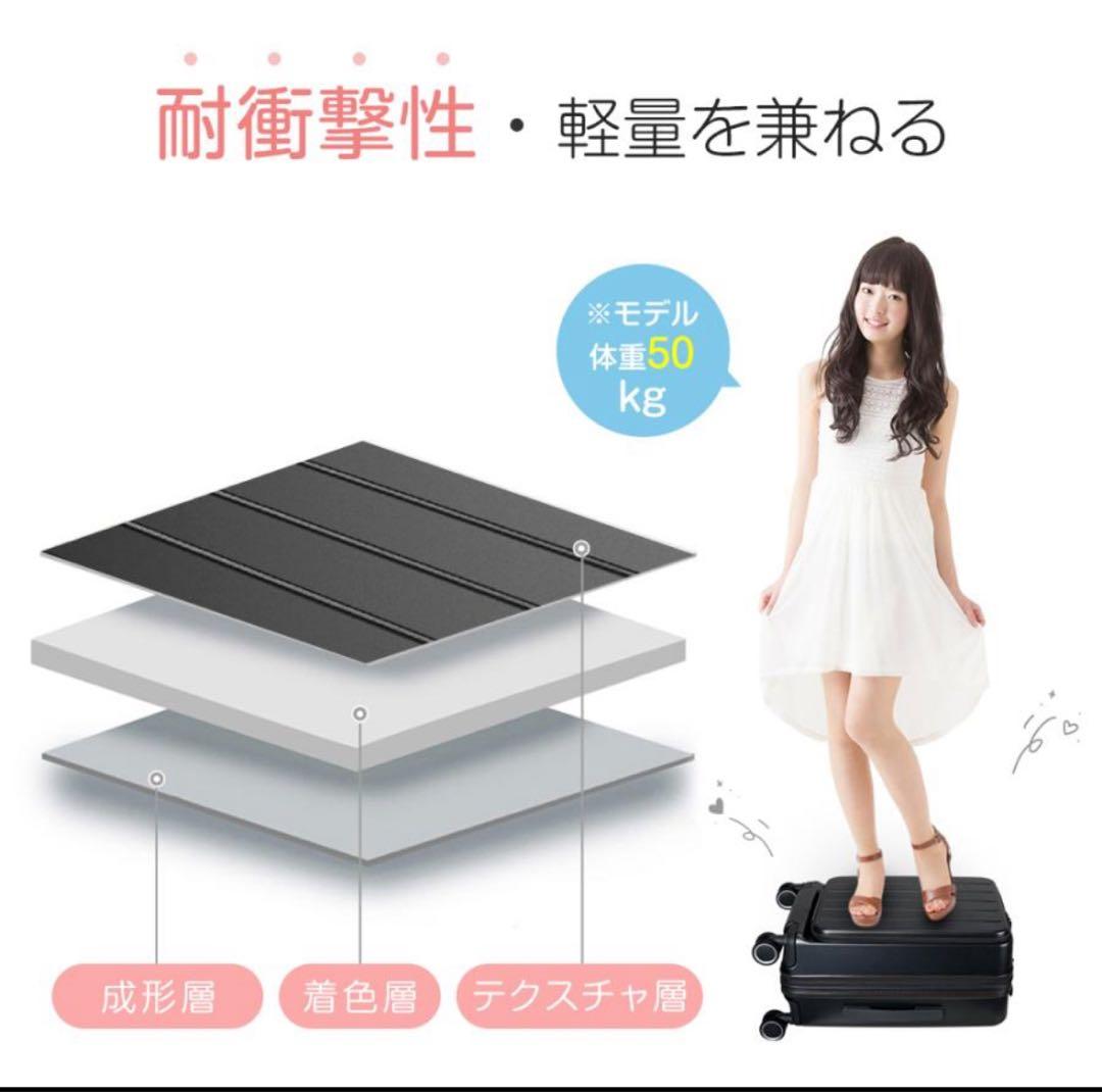 【新品未使用】拡張機能フロントオープン機内持ち込み　Sサイズキャリーケース