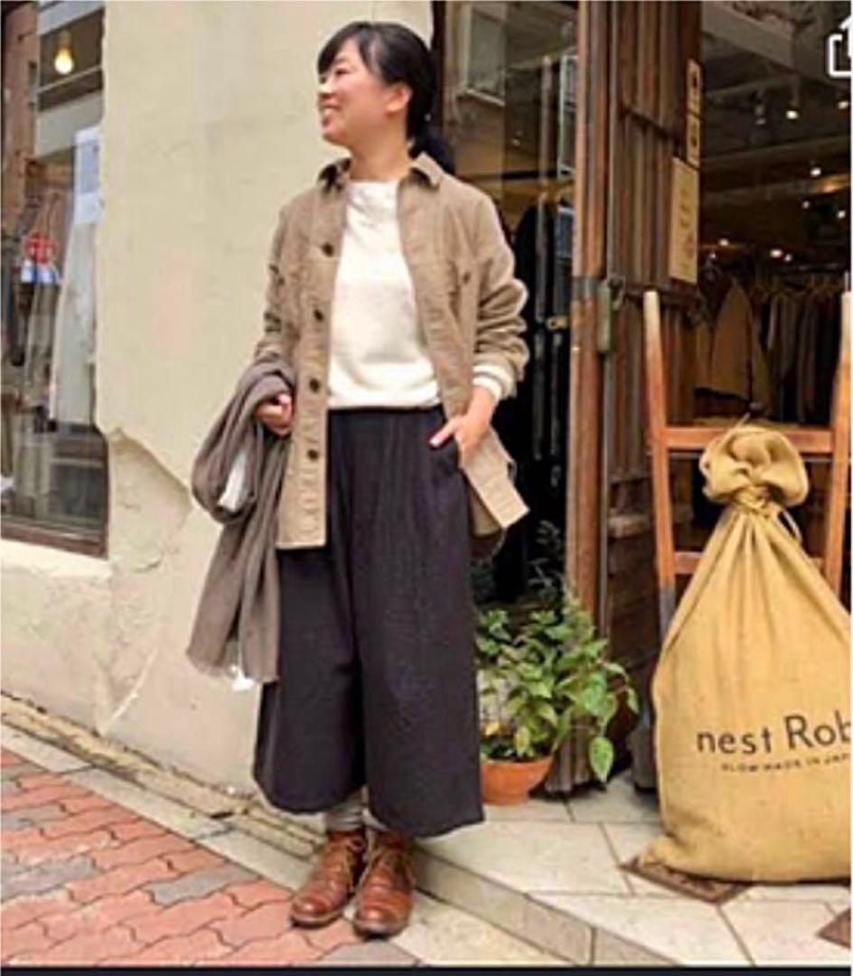 nest Robe ネストローブコットンモールスキンビッグシャツジャケット