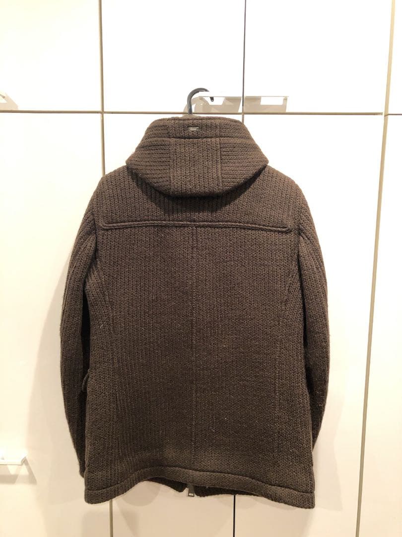 希少美品！HERNO 44 S ダッフルコート ニット　中綿　カーキ　ダウン
