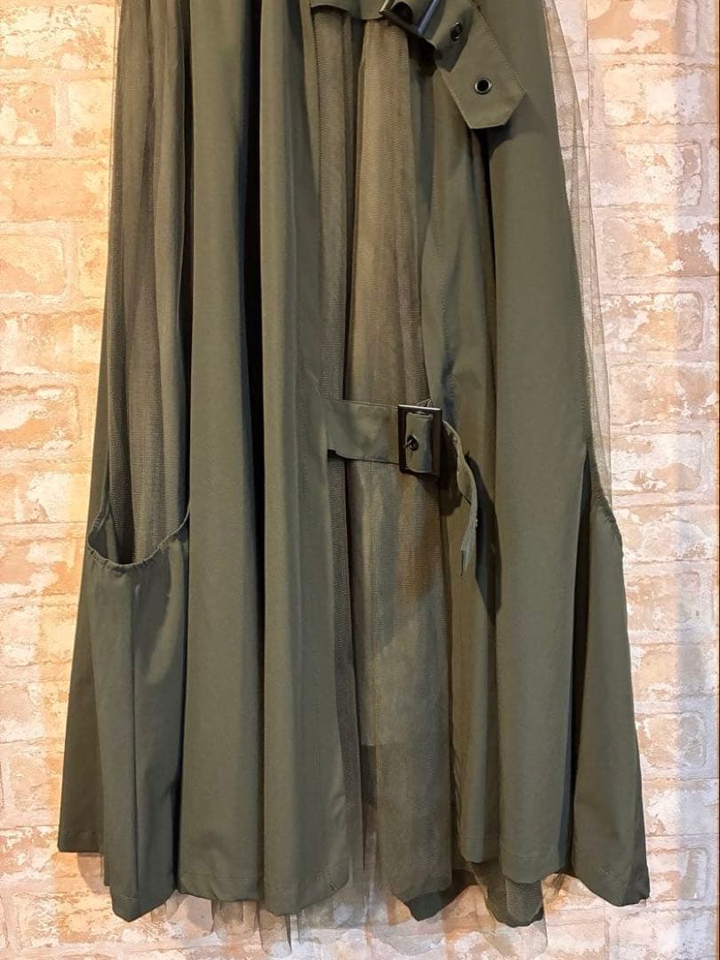 【★新品タグ付き】Lasud カーキ　ミリタリースカート！おっしゃれ〜！！