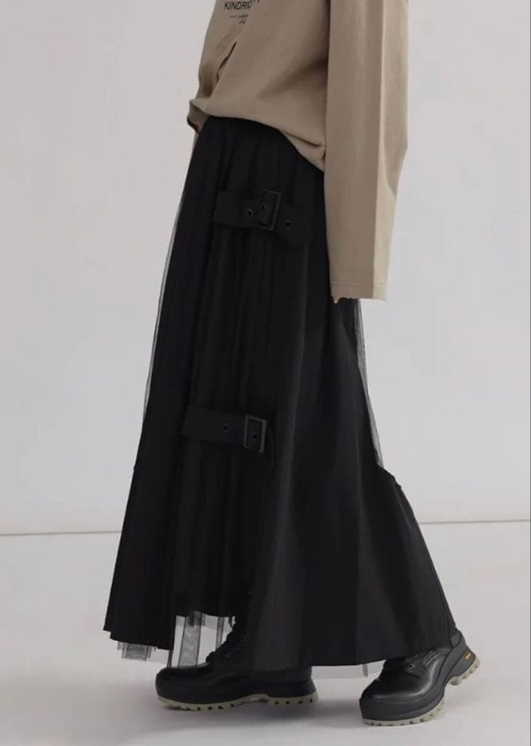 【★新品タグ付き】Lasud カーキ　ミリタリースカート！おっしゃれ〜！！