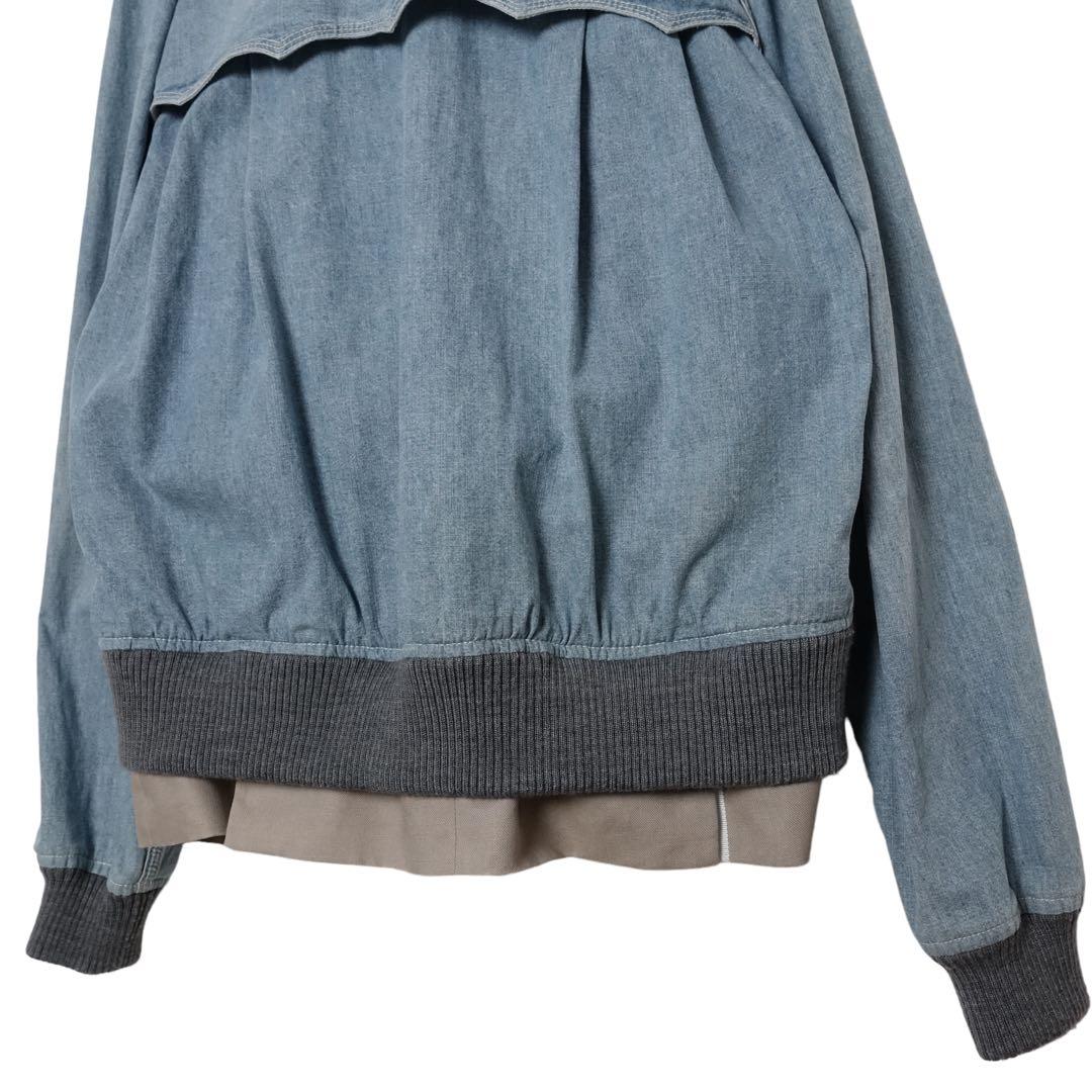 sacai サカイ ドッキング ブルゾン ジャケット 14ss 再構築