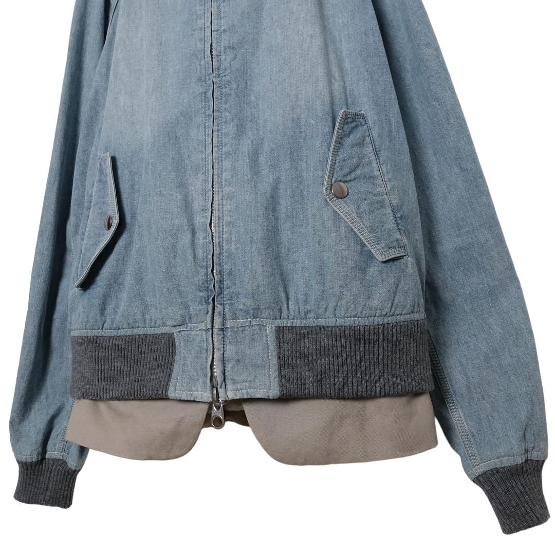 sacai サカイ ドッキング ブルゾン ジャケット 14ss 再構築