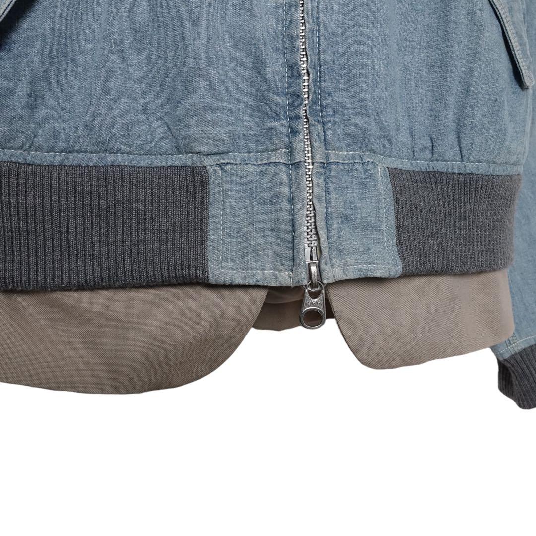 sacai サカイ ドッキング ブルゾン ジャケット 14ss 再構築