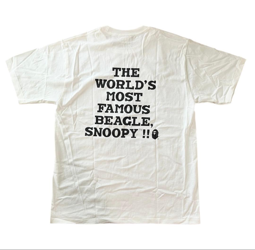 アベイシングエイプ✖️スヌーピー　Tシャツ シャークパーカー APE カモ　L新品