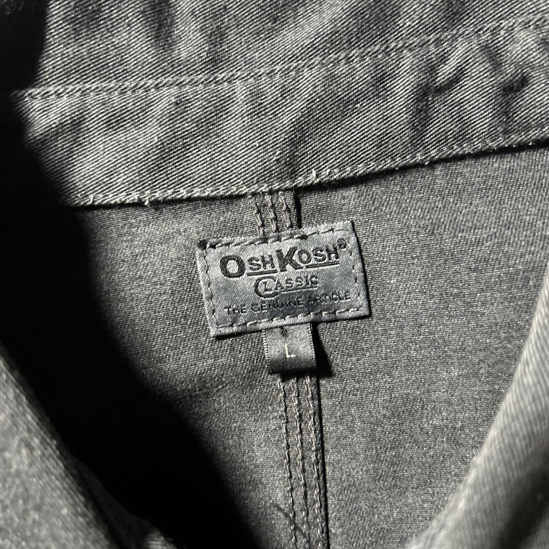 OshKosh グレー マルチポケット コットン ワークジャケット