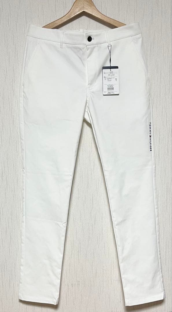 新品 トミー ヒルフィガーゴルフ テーパード ロングパンツ ホワイト