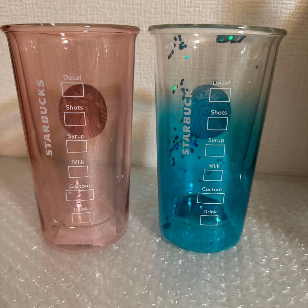 スタバ　ダブルウォール　耐熱グラス　2個セット