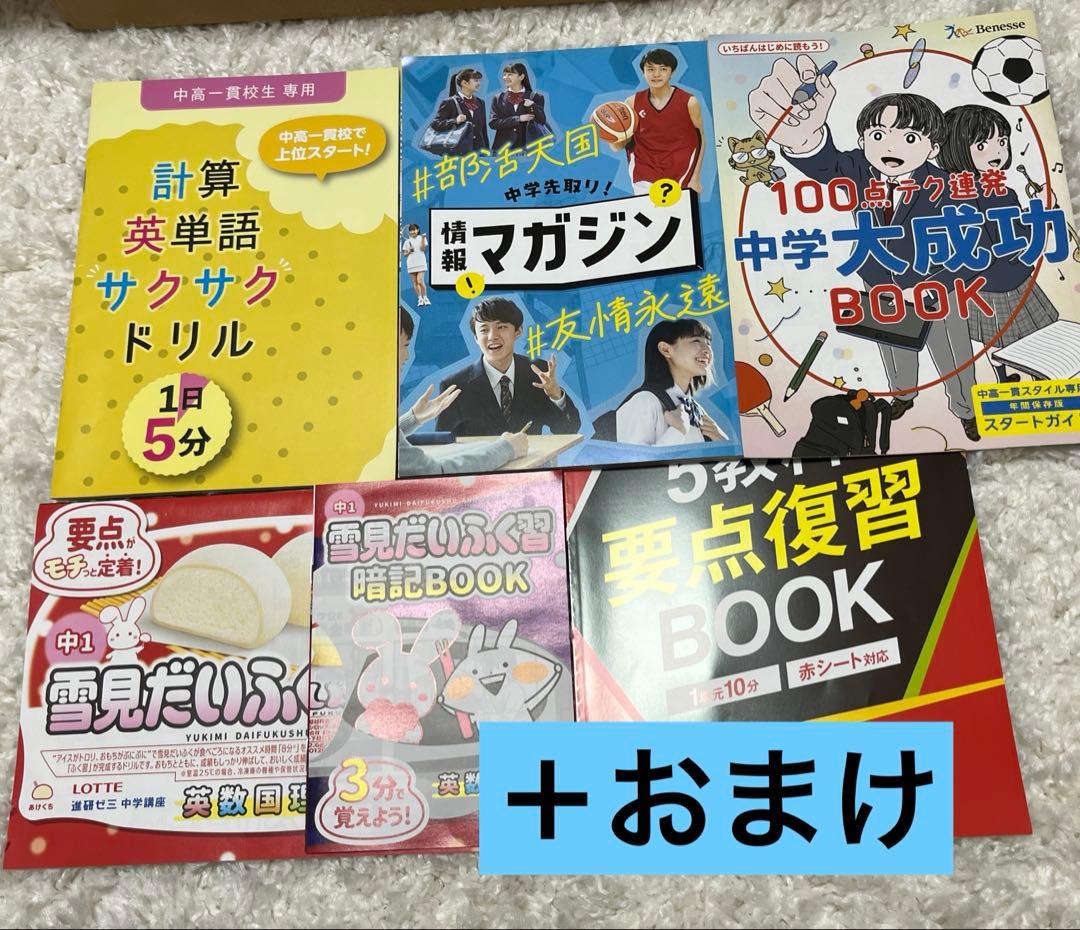 ベネッセ進研ゼミ中学講座　中高一貫　中1 【まとめ売り‼️】