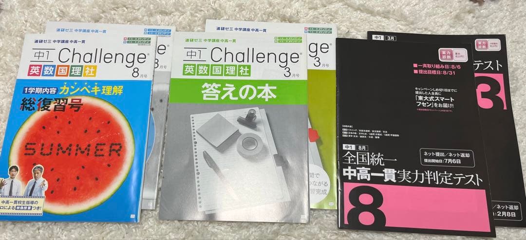 ベネッセ進研ゼミ中学講座　中高一貫　中1 【まとめ売り‼️】