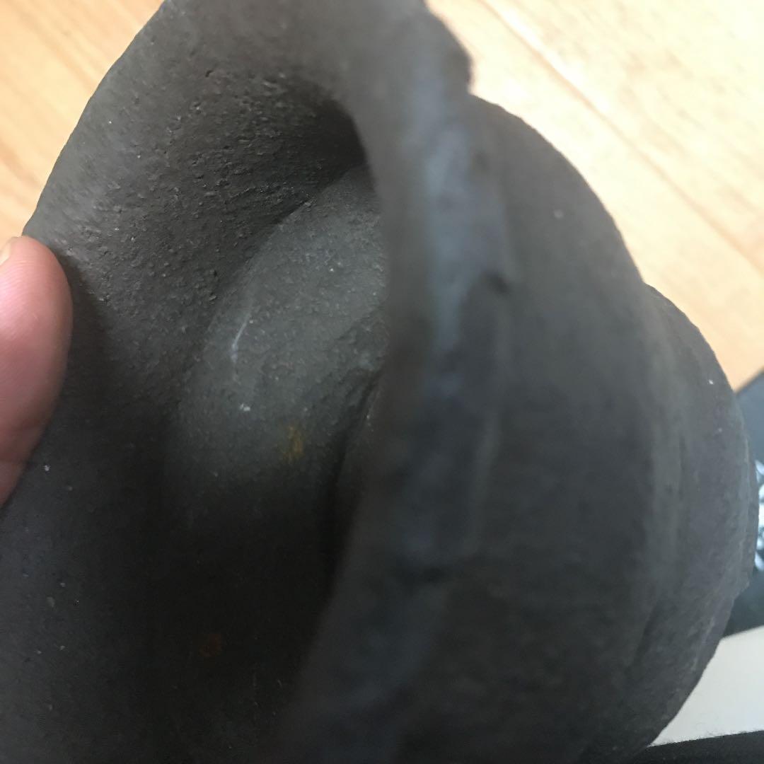 盆栽鉢　小品盆栽鉢手捻り手作り鉢釘彫落款佳山